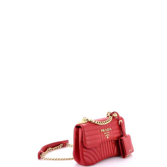 Prada Curved Flap Chain Shoulder Bag #204874P17B